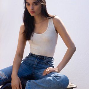 Reformation Shani Top Ivory